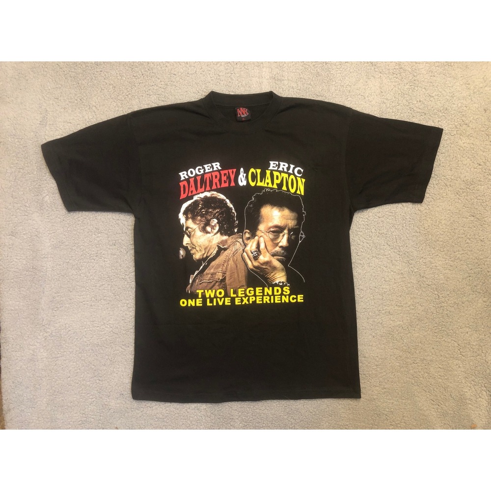 Eric Clapton Roger Daltrey 2010 Tour Shirt Mens XL Two Legends Live Concert Tee